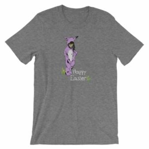Jesus In A Bunny Suit Happy Easter Funny Short-Sleeve Unisex T-Shirt - Image 9