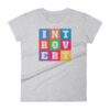INTOVERT Fun Colorful But Not A People Person Women's short sleeve t-shirt - Image 7