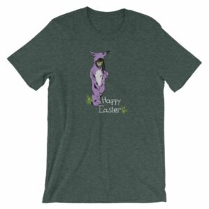 Jesus In A Bunny Suit Happy Easter Funny Short-Sleeve Unisex T-Shirt - Image 3