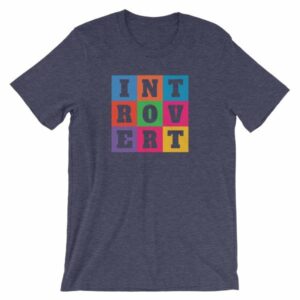 INTOVERT Fun Colorful But Not A People Person Short-Sleeve Unisex T-Shirt - Image 4