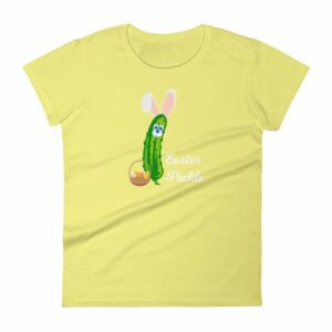 Easter Pickle Funny Easter Bunny Mash-up Women's short sleeve t-shirt - Image 12