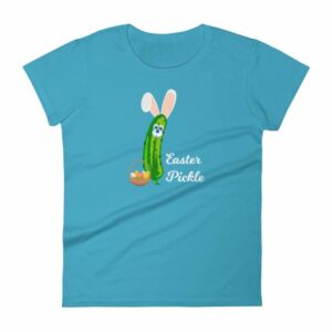 Easter Pickle Funny Easter Bunny Mash-up Women's short sleeve t-shirt - Image 13