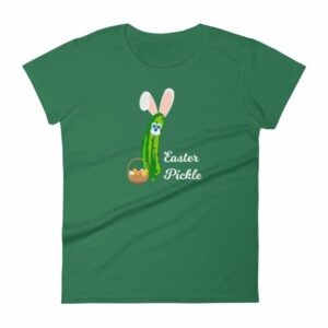 Easter Pickle Funny Easter Bunny Mash-up Women's short sleeve t-shirt - Image 8