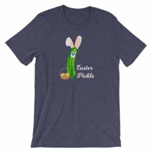 Easter Pickle Funny Easter Bunny Mash-up Short-Sleeve Unisex T-Shirt - Image 4