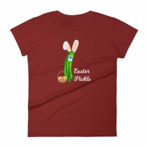 Easter Pickle Funny Easter Bunny Mash-up Women's short sleeve t-shirt - Image 14