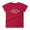 Feeling IDGAF-Ish Today Snarky Funny Women's short sleeve t-shirt - Image 17