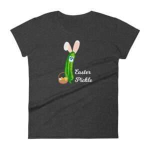 Easter Pickle Funny Easter Bunny Mash-up Women's short sleeve t-shirt - Image 3