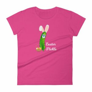 Easter Pickle Funny Easter Bunny Mash-up Women's short sleeve t-shirt - Image 16