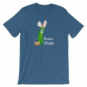 Easter Pickle Funny Easter Bunny Mash-up Short-Sleeve Unisex T-Shirt - Image 10