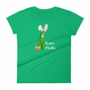 Easter Pickle Funny Easter Bunny Mash-up Women's short sleeve t-shirt - Image 10