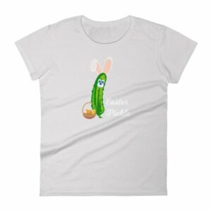 Easter Pickle Funny Easter Bunny Mash-up Women's short sleeve t-shirt - Image 11