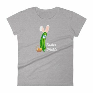 Easter Pickle Funny Easter Bunny Mash-up Women's short sleeve t-shirt - Image 7