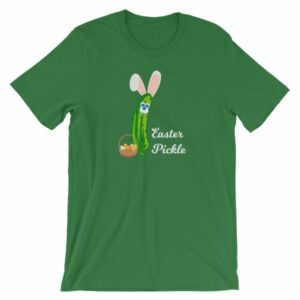 Easter Pickle Funny Easter Bunny Mash-up Short-Sleeve Unisex T-Shirt - Image 8