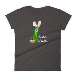 Easter Pickle Funny Easter Bunny Mash-up Women's short sleeve t-shirt - Image 2