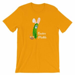 Easter Pickle Funny Easter Bunny Mash-up Short-Sleeve Unisex T-Shirt - Image 13