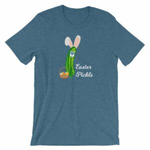 Easter Pickle Funny Easter Bunny Mash-up Short-Sleeve Unisex T-Shirt - Image 9
