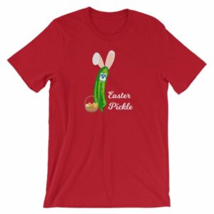 Easter Pickle Funny Easter Bunny Mash-up Short-Sleeve Unisex T-Shirt - Image 14