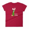 Easter Pickle Funny Easter Bunny Mash-up Women's short sleeve t-shirt - Image 17