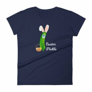 Easter Pickle Funny Easter Bunny Mash-up Women's short sleeve t-shirt - Image 4