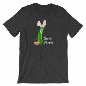 Easter Pickle Funny Easter Bunny Mash-up Short-Sleeve Unisex T-Shirt - Image 7