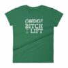 Cardio? Bitch I Lift Funny Ladies Workout Women's short sleeve t-shirt - Image 8
