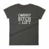 Cardio? Bitch I Lift Funny Ladies Workout Women's short sleeve t-shirt - Image 2