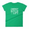 Cardio? Bitch I Lift Funny Ladies Workout Women's short sleeve t-shirt - Image 10