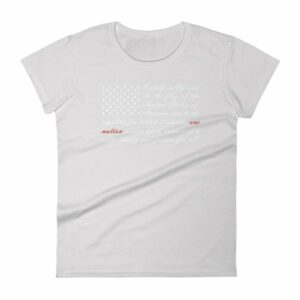 One Nation Pledge of Allegiance American Flag Women's short sleeve t-shirt - Image 11