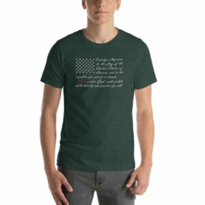 One Nation Pledge of Allegiance American Flag Short-Sleeve Unisex T-Shirt - Image 3