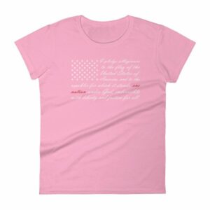One Nation Pledge of Allegiance American Flag Women's short sleeve t-shirt - Image 15
