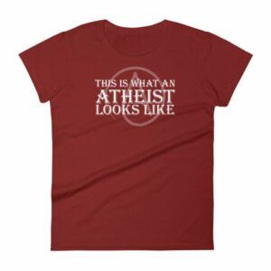This Is What An Atheist Looks Like Atheism Women's short sleeve t-shirt - Image 14