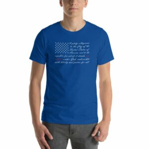 One Nation Pledge of Allegiance American Flag Short-Sleeve Unisex T-Shirt - Image 12