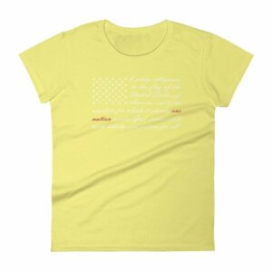 One Nation Pledge of Allegiance American Flag Women's short sleeve t-shirt - Image 12