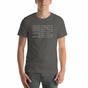 One Nation Pledge of Allegiance American Flag Short-Sleeve Unisex T-Shirt - Image 6