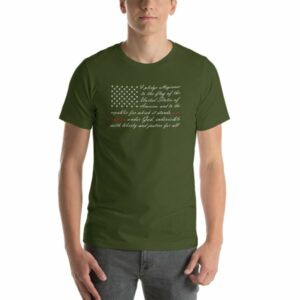 One Nation Pledge of Allegiance American Flag Short-Sleeve Unisex T-Shirt - Image 5