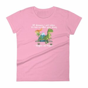 RIP Dinosaurs Thoughts and Prayers to You Funny Women's short sleeve t-shirt - Image 15