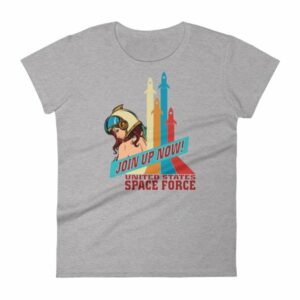 Space Force Retro Vintage Comics Space Girl Women's short sleeve t-shirt - Image 8