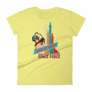 Space Force Retro Vintage Comics Space Girl Women's short sleeve t-shirt - Image 13