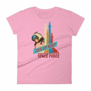 Space Force Retro Vintage Comics Space Girl Women's short sleeve t-shirt - Image 16