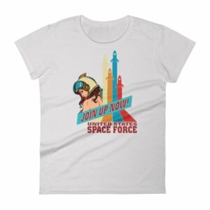 Space Force Retro Vintage Comics Space Girl Women's short sleeve t-shirt - Image 12