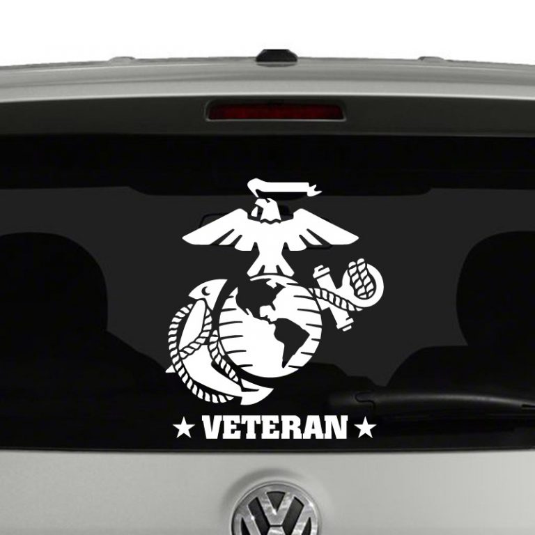 Marine Corps Veteran EGA Vinyl Decal Sticker Car Window