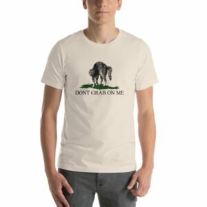 Dont Grab on Me Pussy Cat Funny Political Short Sleeve Unisex T-Shirt - Image 6