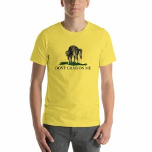 Dont Grab on Me Pussy Cat Funny Political Short Sleeve Unisex T-Shirt - Image 8