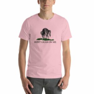 Dont Grab on Me Pussy Cat Funny Political Short Sleeve Unisex T-Shirt - Image 9