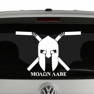 Molon Labe Come and Take Our Straws Protest Vinyl Decal Sticker