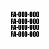 Drone Registration Number Vinyl Decal Sticker FAA UAS Compliant
