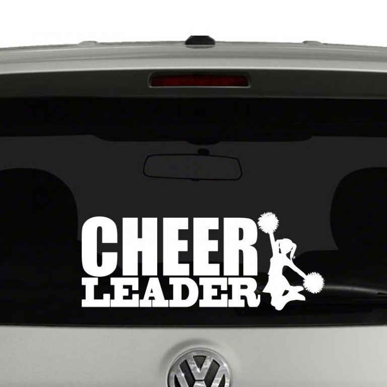 Cheerleader Cheer Pom Poms Vinyl Decal Sticker