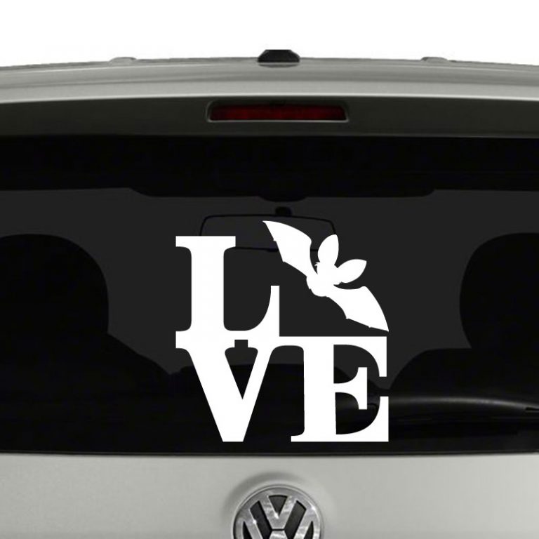 Love Bats Bat Lovers Vinyl Decal Sticker