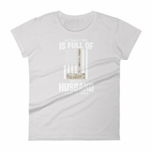 My Family Tree Is Full Of Hero's My Husband is One Women's short sleeve t-shirt - Image 11