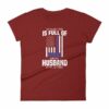 My Family Is Full Of Hero's My Husband is One Thin Blue Line Women's short sleeve t-shirt - Image 14